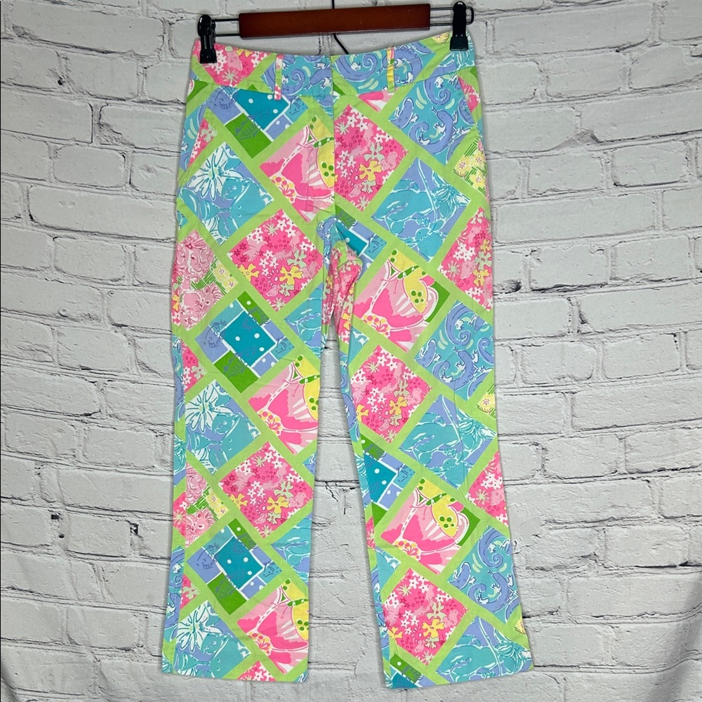 Lilly Pulitzer Colorful Cropped Pants Size 0